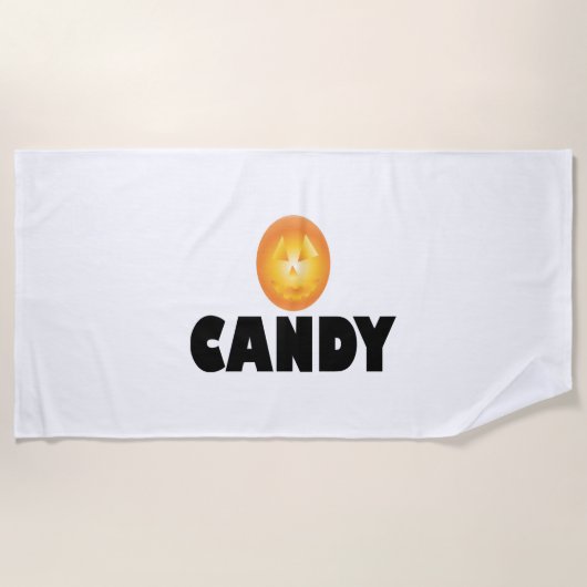 Snoep Halloween Strandlaken (Voorkant)