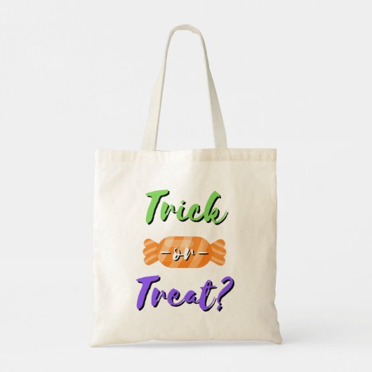 Snoep Halloween Trick or treat Tote Bag (Achterkant)