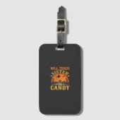 Snoep Halloween Zus Handel Design_1 Bagagelabel (Voorkant (verticaal))