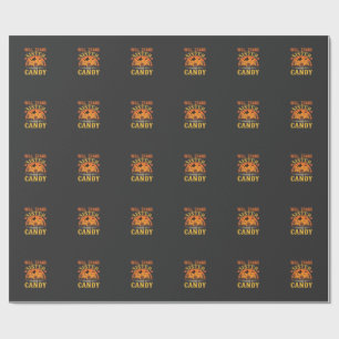 Snoep Halloween Zus Handel Design_1 Cadeaupapier