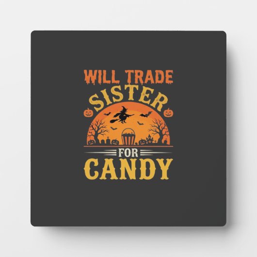 Snoep Halloween Zus Handel Design_1 Fotoplaat (Voorkant)