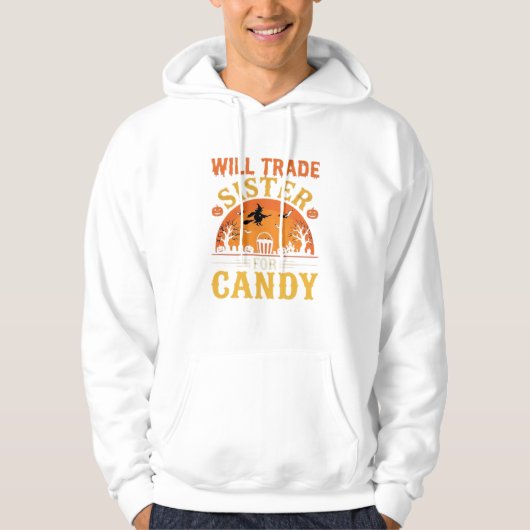Snoep Halloween Zus Handel Design_1 Hoodie (Voorkant)