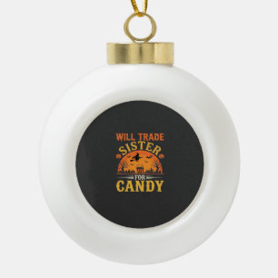 Snoep Halloween Zus Handel Design_1 Keramische Bal Ornament