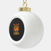 Snoep Halloween Zus Handel Design_1 Keramische Bal Ornament (Rechts)