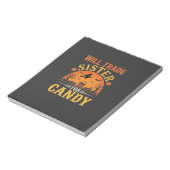Snoep Halloween Zus Handel Design_1 Notitieblok (Linkerzijde)