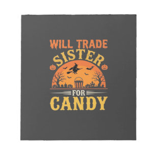 Snoep Halloween Zus Handel Design_1 Notitieblok