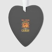 Snoep Halloween Zus Handel Design_1 Ornament (voorkant)