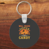 Snoep Halloween Zus Handel Design_1 Sleutelhanger (Voorkant)
