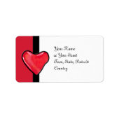 Snoep hart 1 Adres Etiket (Voorkant)