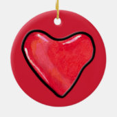 Snoep hart 1 keramisch ornament (Achterkant)