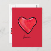 Snoep Hart 1 Liefde Briefkaart (Voorkant / Achterkant)