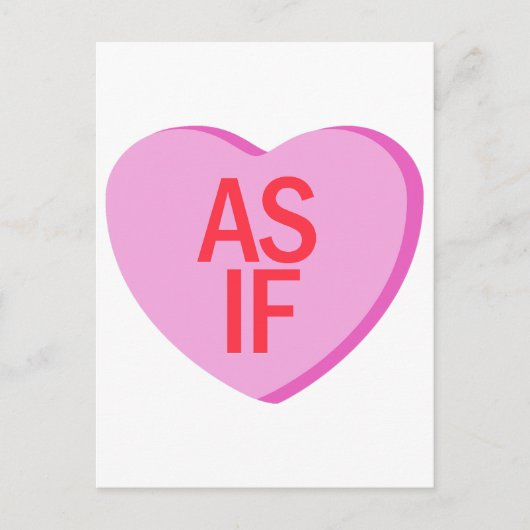 Snoep hart - ALSOF Briefkaart (Voorkant)