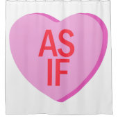 Snoep hart - ALSOF Douchegordijn (Voorkant)