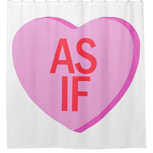 Snoep hart - ALSOF Douchegordijn (Voorkant)