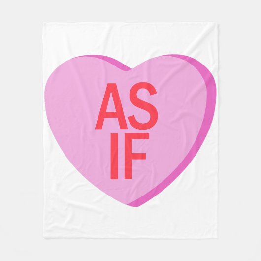 Snoep hart - ALSOF Fleece Deken (Voorkant)