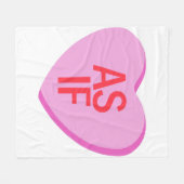 Snoep hart - ALSOF Fleece Deken (Voorkant (Horizontaal))