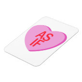 Snoep hart - ALSOF Magneet (Linkerzijde)