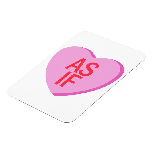 Snoep hart - ALSOF Magneet (Linkerzijde)