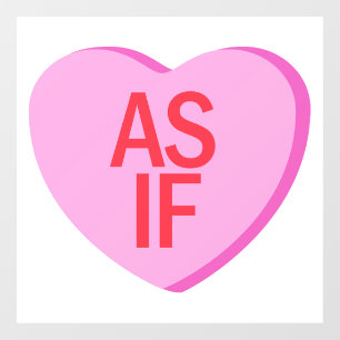 Snoep hart - ALSOF Raamsticker