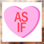 Snoep hart - ALSOF Raamsticker (Vel 2)