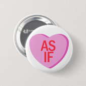 Snoep hart - ALSOF Ronde Button 5,7 Cm (Voorkant /achterkant)