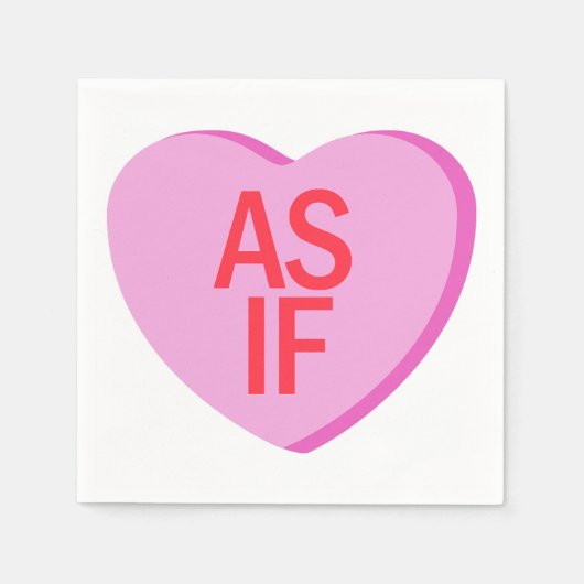 Snoep hart - ALSOF Servet (Voorkant)