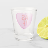 Snoep hart - ALSOF Shot Glas (Achterkant)