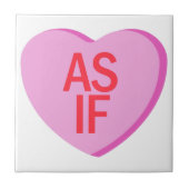 Snoep hart - ALSOF Tegeltje (Voorkant)