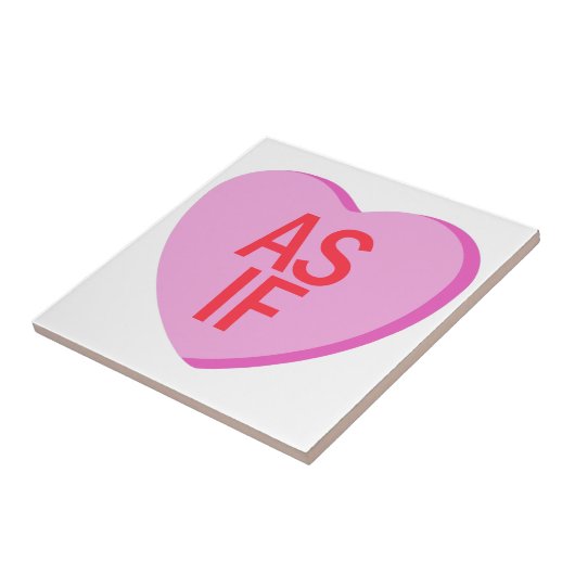 Snoep hart - ALSOF Tegeltje (Zijkant)