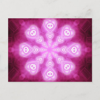 Snoep Hart en roze briefkaart