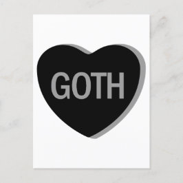 Snoep Hart - Gothic Briefkaart