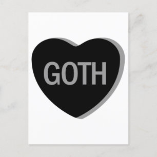 Snoep Hart - Gothic Briefkaart
