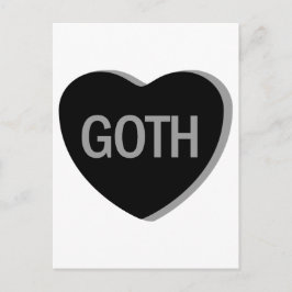 Snoep Hart - Gothic Briefkaart