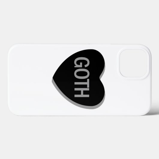 Snoep Hart - Gothic Case-Mate iPhone Case (Achterkant (horizontaal))