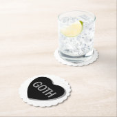 Snoep Hart - Gothic Kartonnen Onderzetters (Insitu)