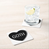 Snoep Hart - Gothic Kartonnen Onderzetters (Insitu)