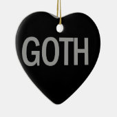 Snoep Hart - Gothic Keramisch Ornament (Rechts)