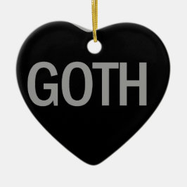 Snoep Hart - Gothic Keramisch Ornament