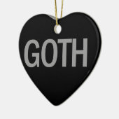 Snoep Hart - Gothic Keramisch Ornament (Links)