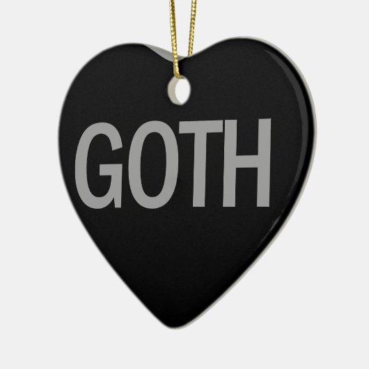 Snoep Hart - Gothic Keramisch Ornament (Links)