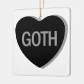 Snoep Hart - Gothic Keramisch Ornament (Links)