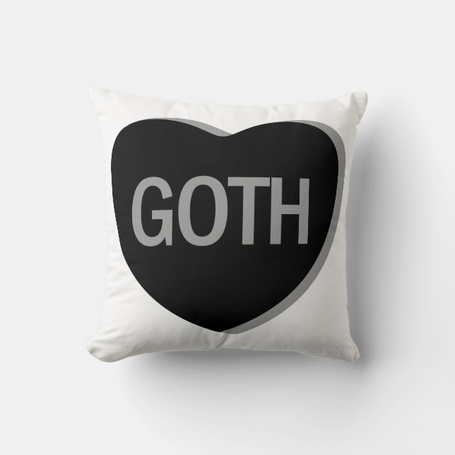 Snoep Hart - Gothic Kussen (Voorkant)