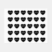 Snoep Hart - Gothic Labels (Vel)