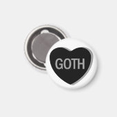 Snoep Hart - Gothic Magneet (Voorkant / Achterkant)