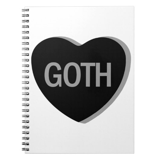 Snoep Hart - Gothic Notitieboek (Voorkant)