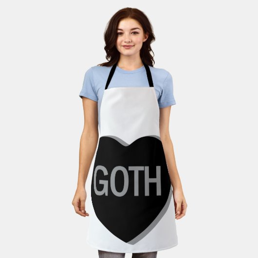 Snoep Hart - Gothic Schort (Gedragen)