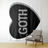 Snoep Hart - Gothic Wandkleed (In situ)