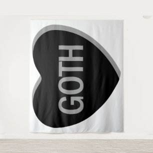Snoep Hart - Gothic Wandkleed