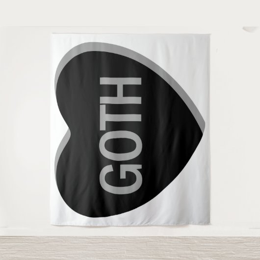 Snoep Hart - Gothic Wandkleed (Voorkant)