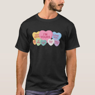 Snoep hart lief liefde gelukkige Valentijn s dag p T-shirt